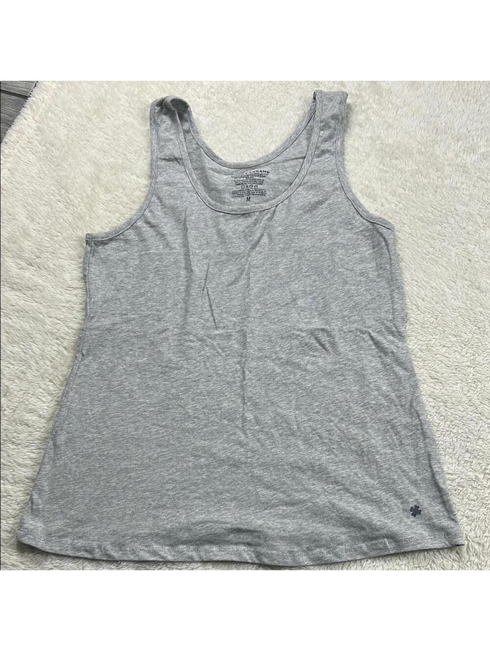 Lucky Brand Women’s Gray Sleeveless Tank Top Casual Basic Size Medium
